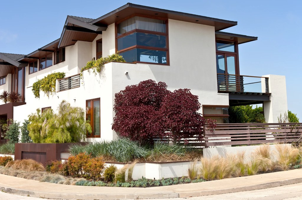 Modern San Diego Beach Front Residence with Stucco Facade and Contemporary Landscape Design.jpg