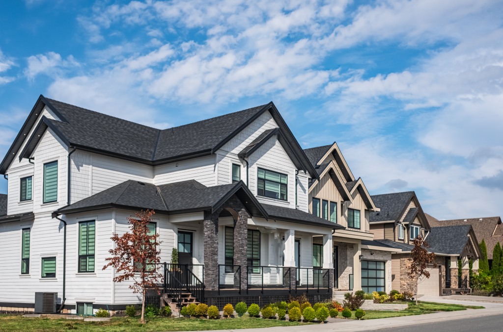 Sellers Market New Construction Street View of Contemporary Suburban Homes.jpg