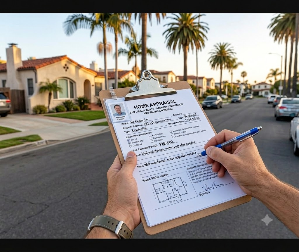 VA home appraisal inspection San Diego